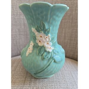 Weller Blossom 6" Vase Blue Green Color Original